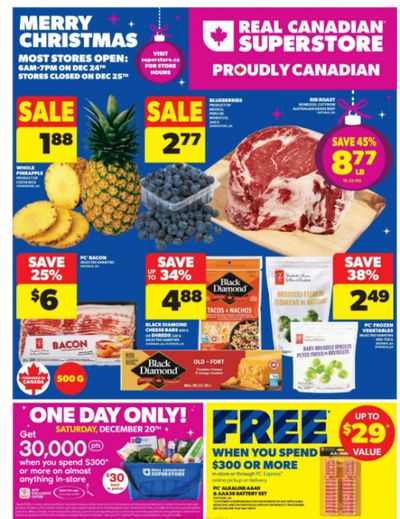 Real Canadian Superstore Ontario: Get 30,000 PC Optimum Points When You Spend $300 or More Saturday Only