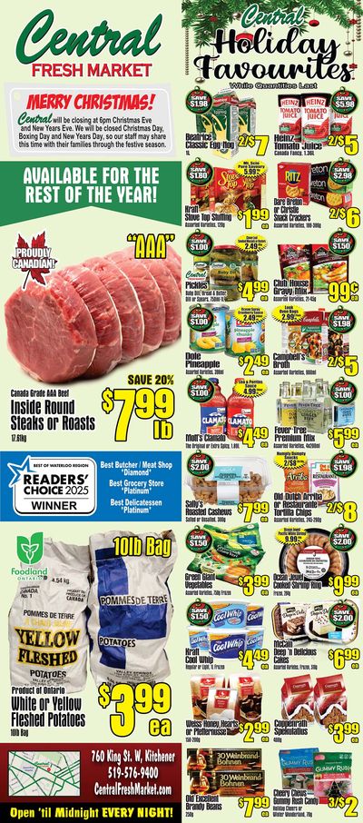 Central Fresh Market Flyer December 18 to 31