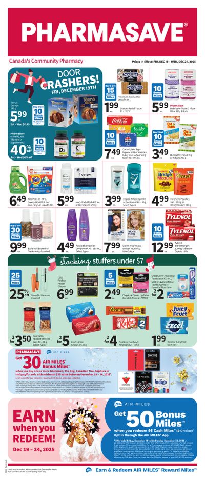 Pharmasave (ON & West) Flyer December 19 to 24