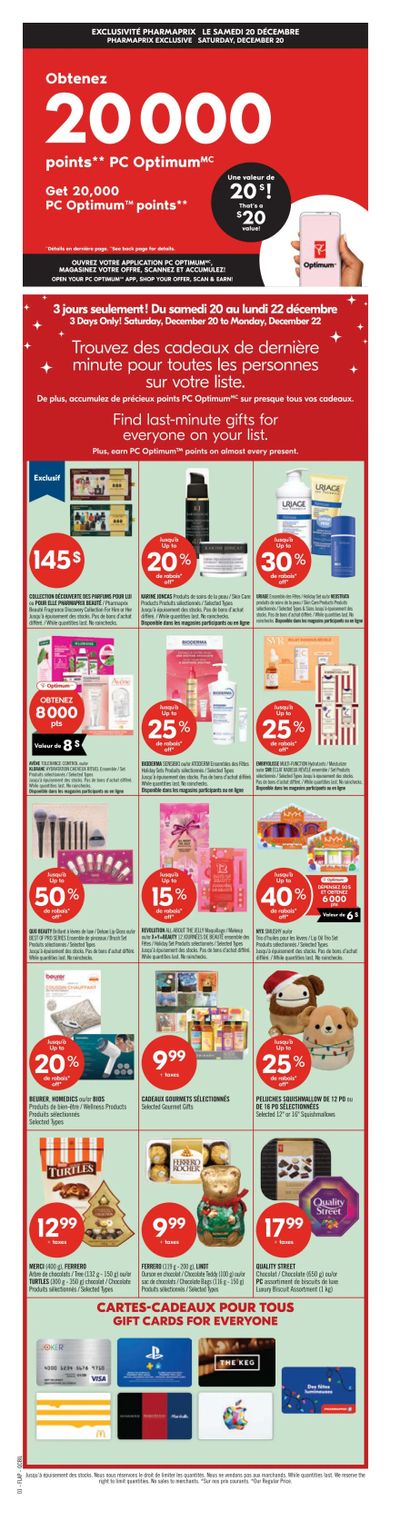 Pharmaprix Flyer December 20 to 22