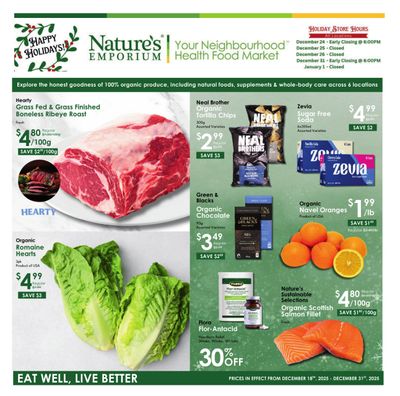 Nature's Emporium Bi-Weekly Flyer December 18 to 31
