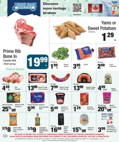 Bulkley Valley Wholesale Flyer December 18 to 31