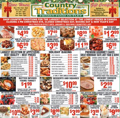 Country Traditions Flyer December 18 to January 8