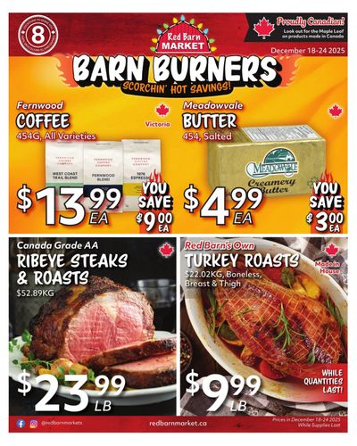 Red Barn Market Flyer December 18 to 24