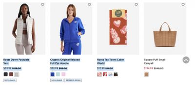Roots Canada Early Boxing Week Sale Now LIVE: Save up to 30%