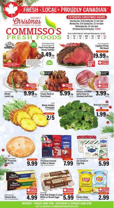 Commisso's Fresh Foods Flyer December 19 to 24