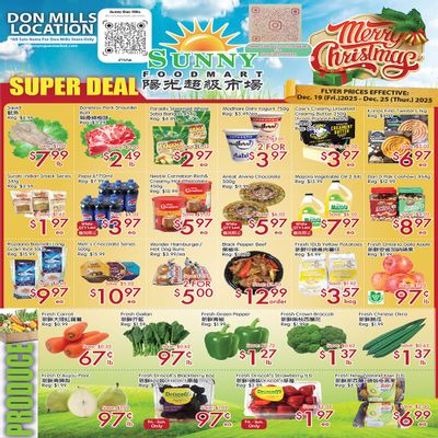 Sunny Foodmart (Don Mills) Flyer December 19 to 25