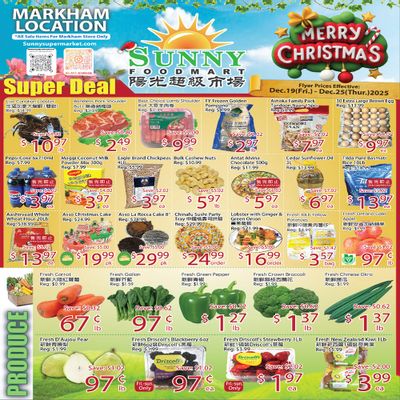 Sunny Foodmart (Markham) Flyer December 19 to 25