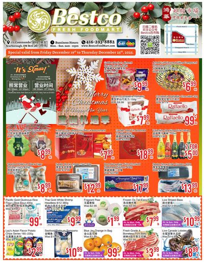 BestCo Food Mart (Scarborough) Flyer December 19 to 25