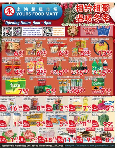 Yours Food Mart Flyer December 19 to 25