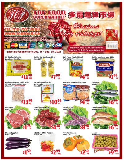 Top Food Supermarket Flyer December 19 to 25