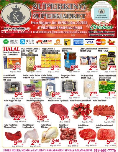 Superking Supermarket (London) Flyer December 19 to 25