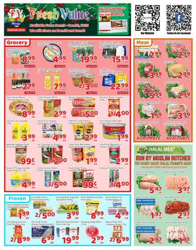 Fresh Value (Etobicoke) Flyer December 19 to 25