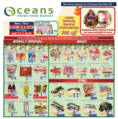 Oceans Fresh Food Market (Brampton) Flyer December 19 to 25