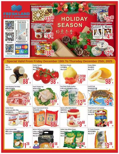 FreshLand Supermarket Flyer December 19 to 25