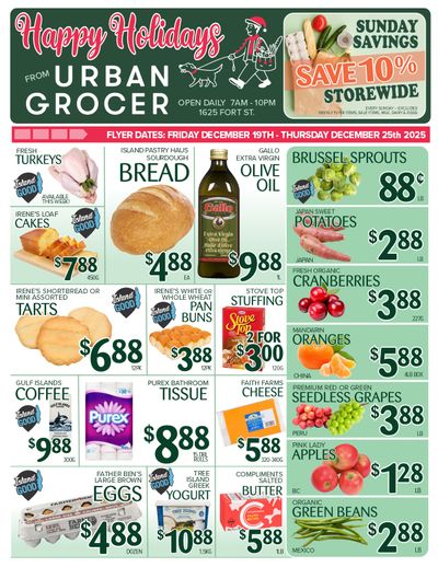 Urban Grocer Flyer December 19 to 25