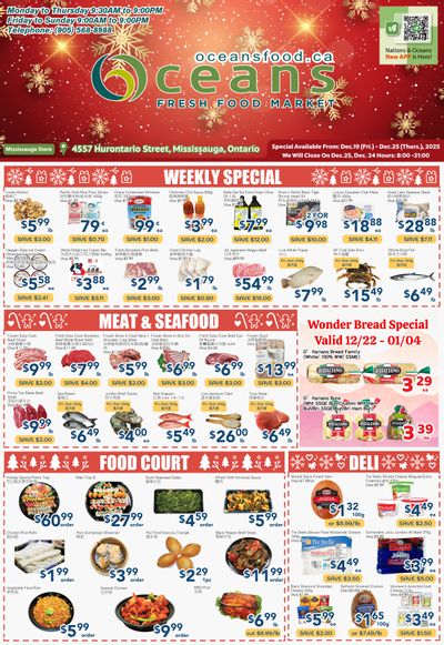 Oceans Fresh Food Market (Mississauga) Flyer December 19 to 25