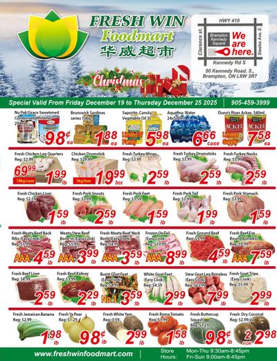Fresh Win Foodmart Flyer December 19 to 25