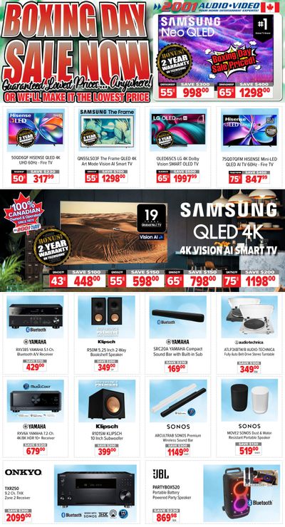 2001 Audio Video Flyer December 19 to 25