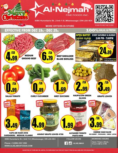 Alnejmah Fine Foods Inc. Flyer December 19 to 25