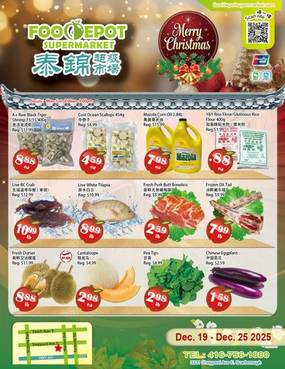 Food Depot Supermarket Flyer December 19 to 25