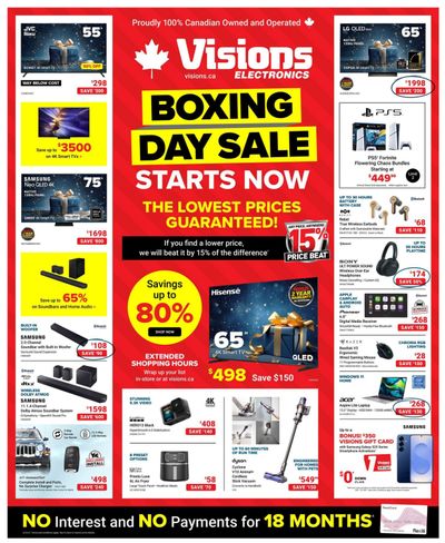 Visions Electronics Flyer December 19 to 24