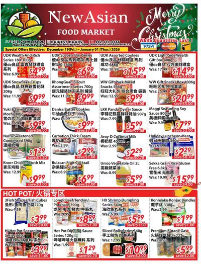 New Asian Food Market Flyer December 19 to January 1