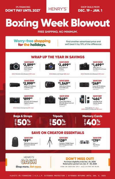Henry's Flyer December 19 to January 1