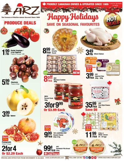 Arz Fine Foods Flyer December 19 to 23