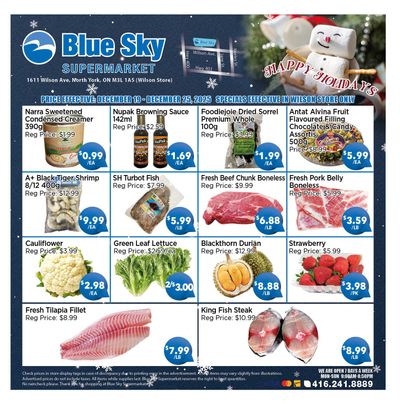 Blue Sky Supermarket (North York) Flyer December 19 to 25