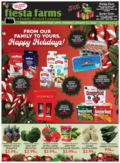 Fiesta Farms Flyer December 19 to January 1