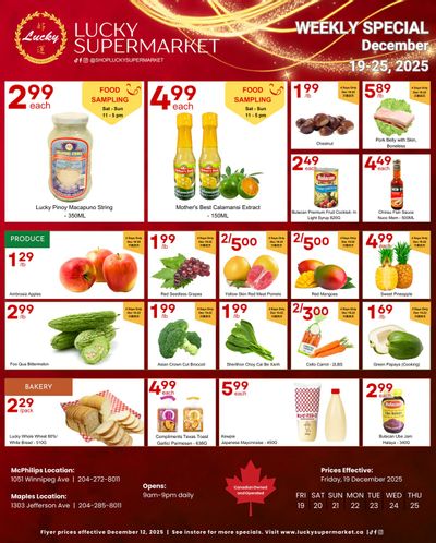 Lucky Supermarket (Winnipeg) Flyer December 19 to 25