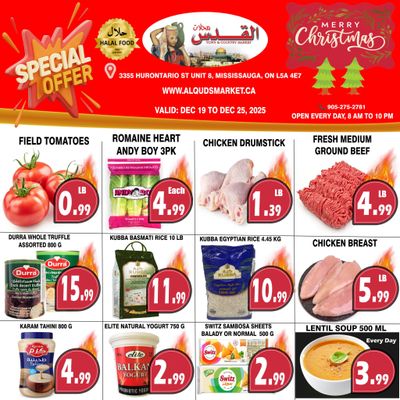 Al-Quds Supermarket Flyer December 19 to 25