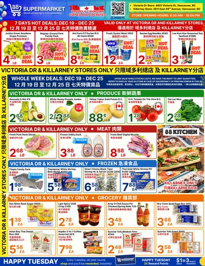 88 Supermarket Flyer December 19 to 25