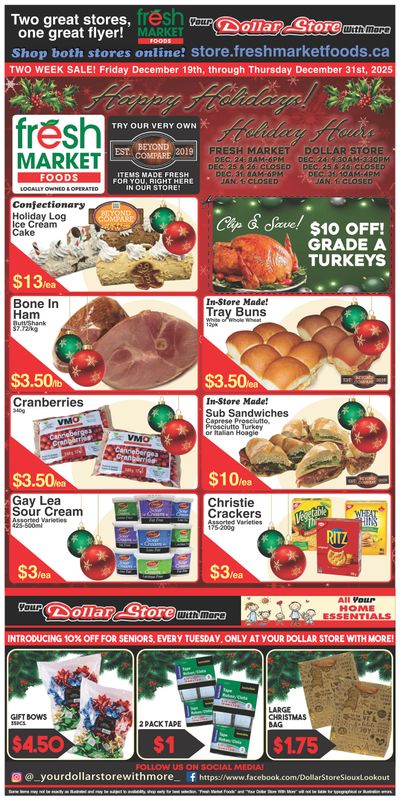 Fresh Market Foods Flyer December 19 to 31