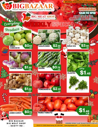 Big Bazaar Canada Flyer December 19 to 24