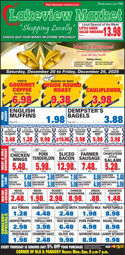 Lakeview Market Flyer December 20 to 26