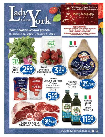 Lady York Foods Flyer December 22 to January 4