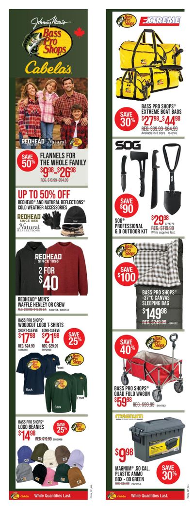 Cabela's Boxing Week Flyer December 26 to January 7