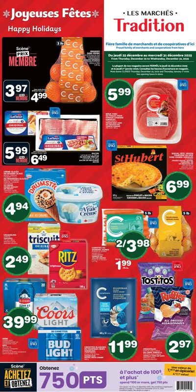 Marche Tradition (QC) Flyer December 25 to 31