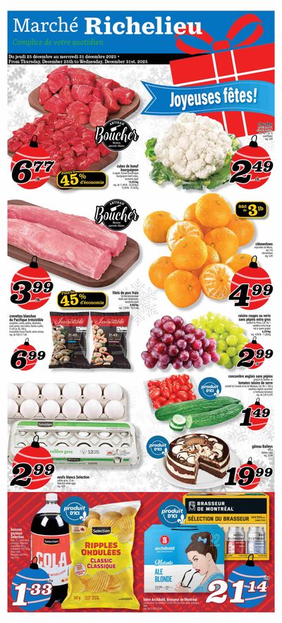 Marche Richelieu Flyer December 25 to 31