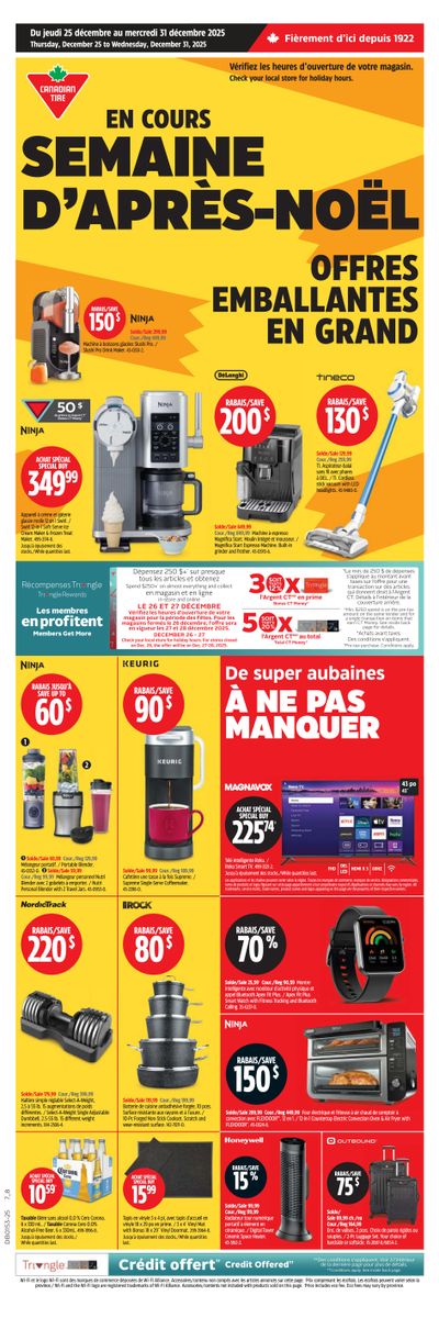 Canadian Tire (QC) Flyer December 25 to 31