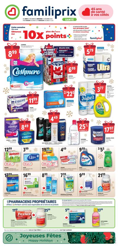 Familiprix Sante Flyer December 25 to 31