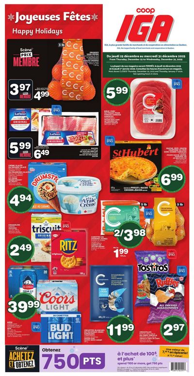 Coop IGA (QC) Flyer December 25 to 31