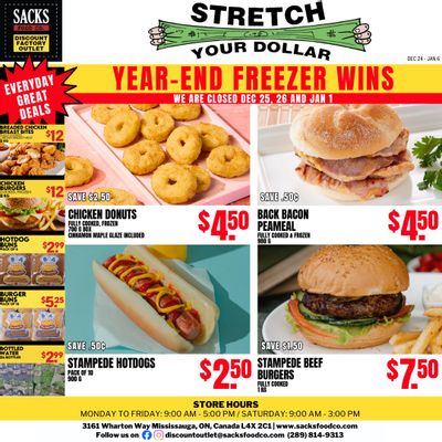 Sacks Food Co. Flyer December 24 to January 6