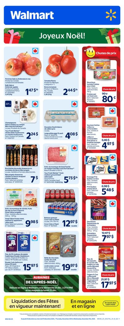 Walmart (QC) Flyer December 25 to 31