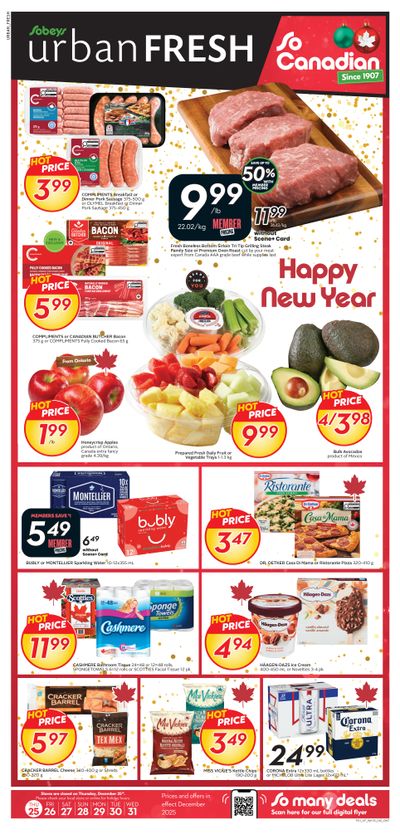 Sobeys Urban Fresh Flyer December 25 to 31