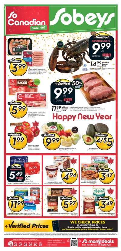 Sobeys (Atlantic) Flyer December 25 to 31
