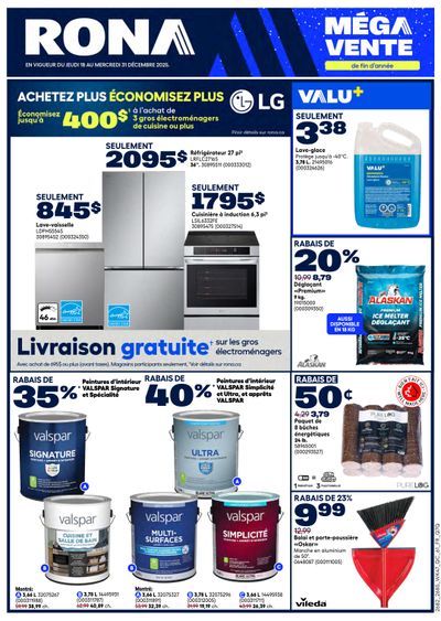 Rona & Rona+ (QC) Flyer December 25 to 31