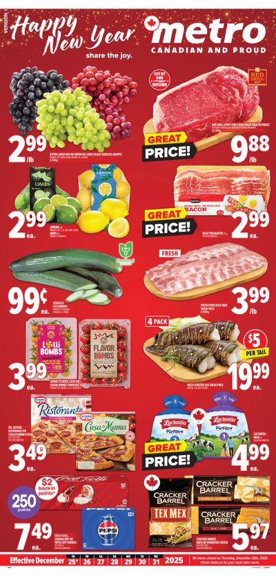 Metro (ON) Flyer December 25 to 31